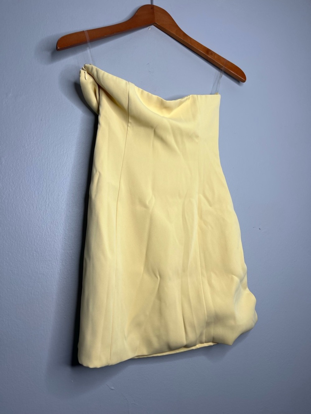 Peppermayo Sorority Ayanna Strapless Pastel Butter Yellow Mini Dress NWT - Picture 6 of 12